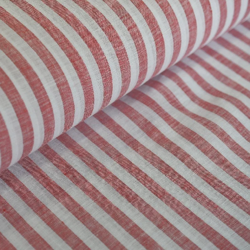 Men's Big and Tall Shirts for Added ComfortCarlo Bassetti Red Flash Striped Linen Shirt