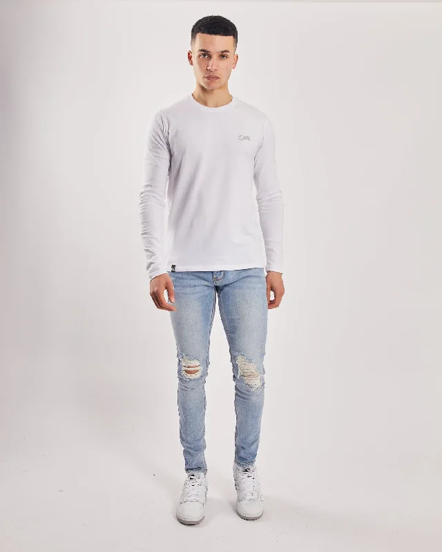 Jeans for Men with a Athletic BuildSaxon Skinny Fit Ocean Blue