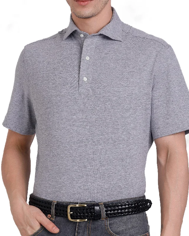 Men's Shirts with CollarsGrey Soft Polo