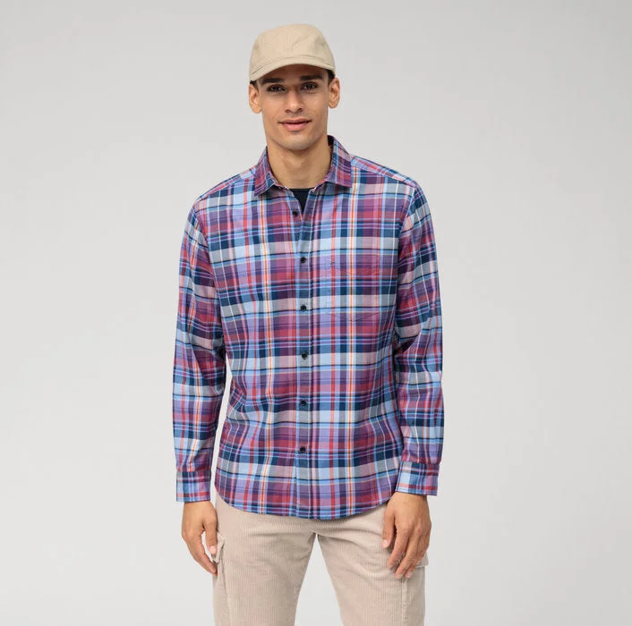 Men's Casual Friday Shirts for Relaxed Office DaysOLYMP Casual regular fit Check Shirt 4060