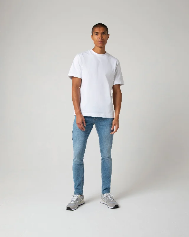 High-Quality Ripped Men's JeansPalmer Slim Fit Vintage Blue