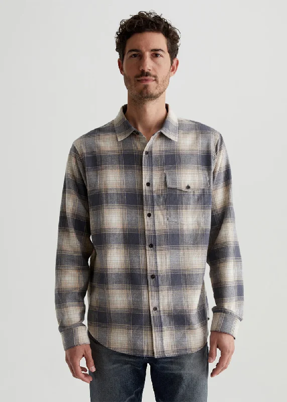 Men's Thermal Shirts for Winter WarmthWesley Shadow Plaid Shirt