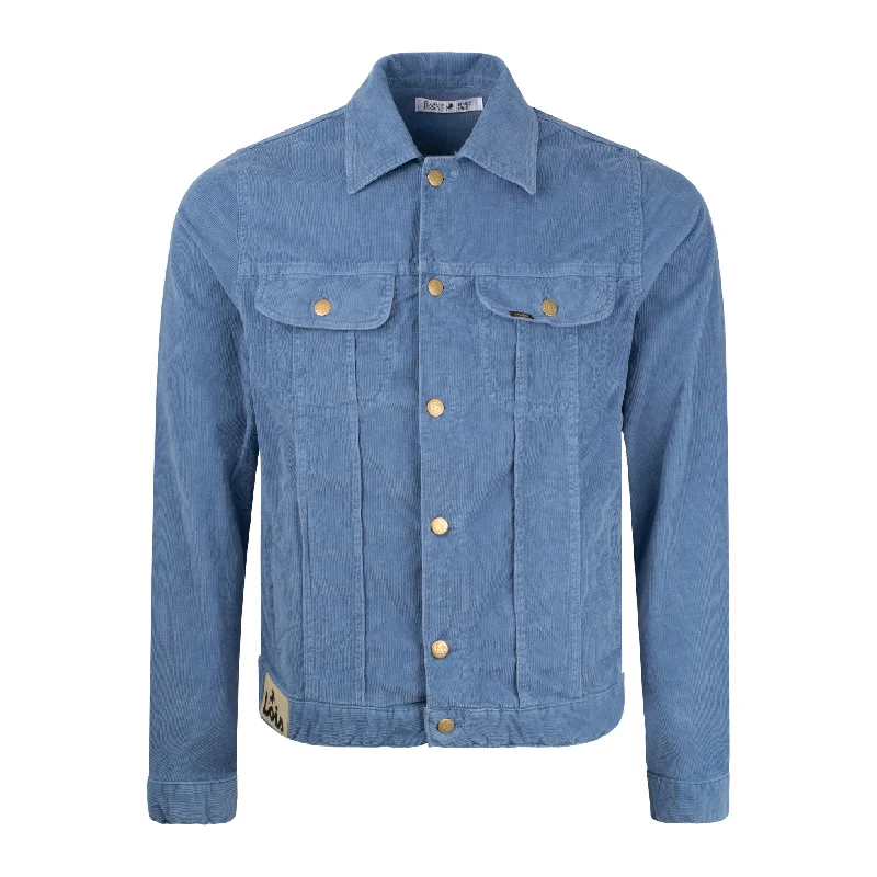 Hipster Skinny Men's JeansLois Jeans Tejana Thin Cord Jacket Sky Blue