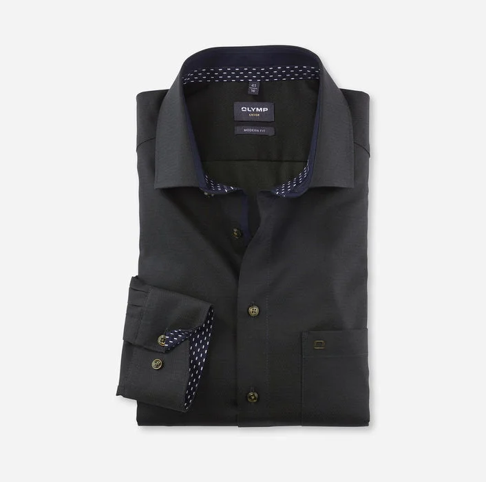 Men's Polo Shirts for Sports and Casual WearOLYMP LUXOR MODERN FIT BUSINESS SHIRT GLOBAL KENT OLIVE 1262 Men's Polo Shirts for Sports and Casual WearOLYMP LUXOR MODERN FIT BUSINESS SHIRT GLOBAL KENT OLIVE 1262
