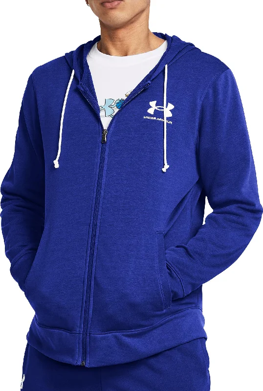 Men's Hoodies for Active LifestylesUnder Armour Rival Terry Full Zip Mens Training Hoody - Blue Men's Hoodies for Active LifestylesUnder Armour Rival Terry Full Zip Mens Training Hoody - Blue