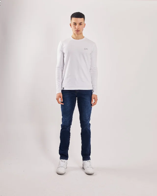 Elegant Straight-Leg Men's JeansPalmer Slim Dark Blue
