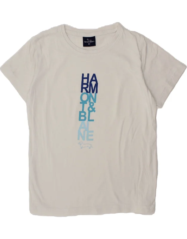 Men's Shirts with Embellished HemlinesHARMONT & BLAINE Boys Graphic T-Shirt Top 7-8 Years White